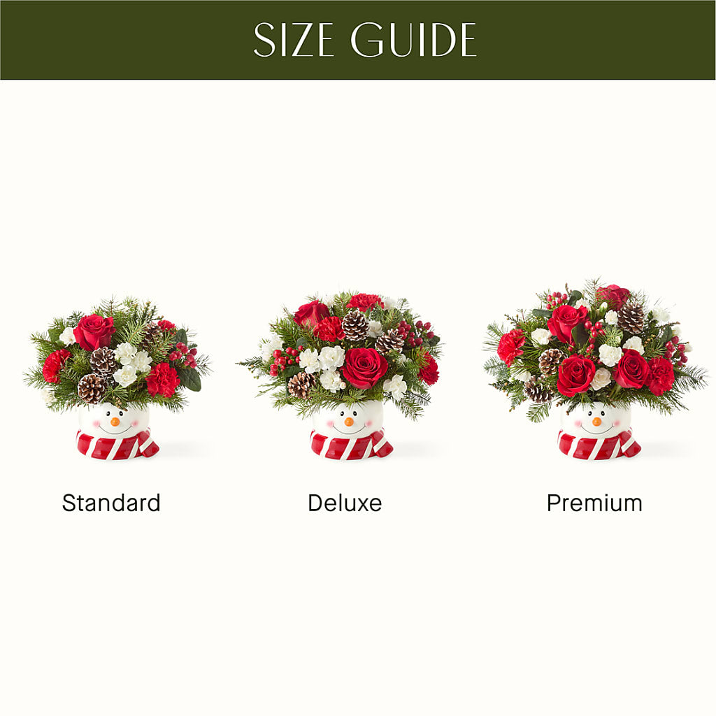 Jolly Snowman Bouquet – Still Blooming, Santa Fe TX