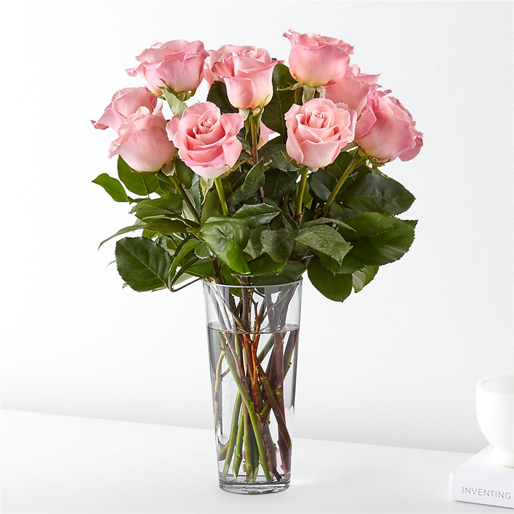 Long Stem Pink Rose Bouquet – Still Blooming, Santa Fe TX