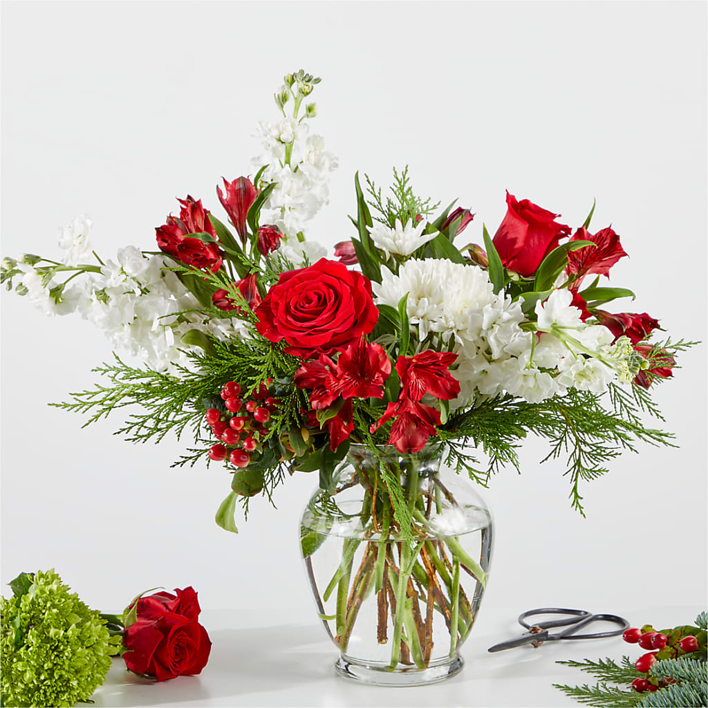 Merry Moment Bouquet – A Florist Original – Still Blooming, Santa Fe TX