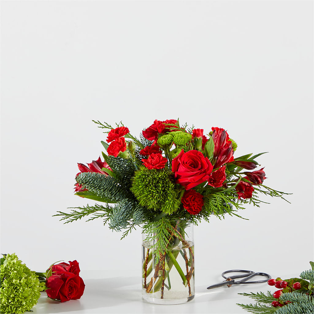 Merry Moment Bouquet – A Florist Original – Still Blooming, Santa Fe TX