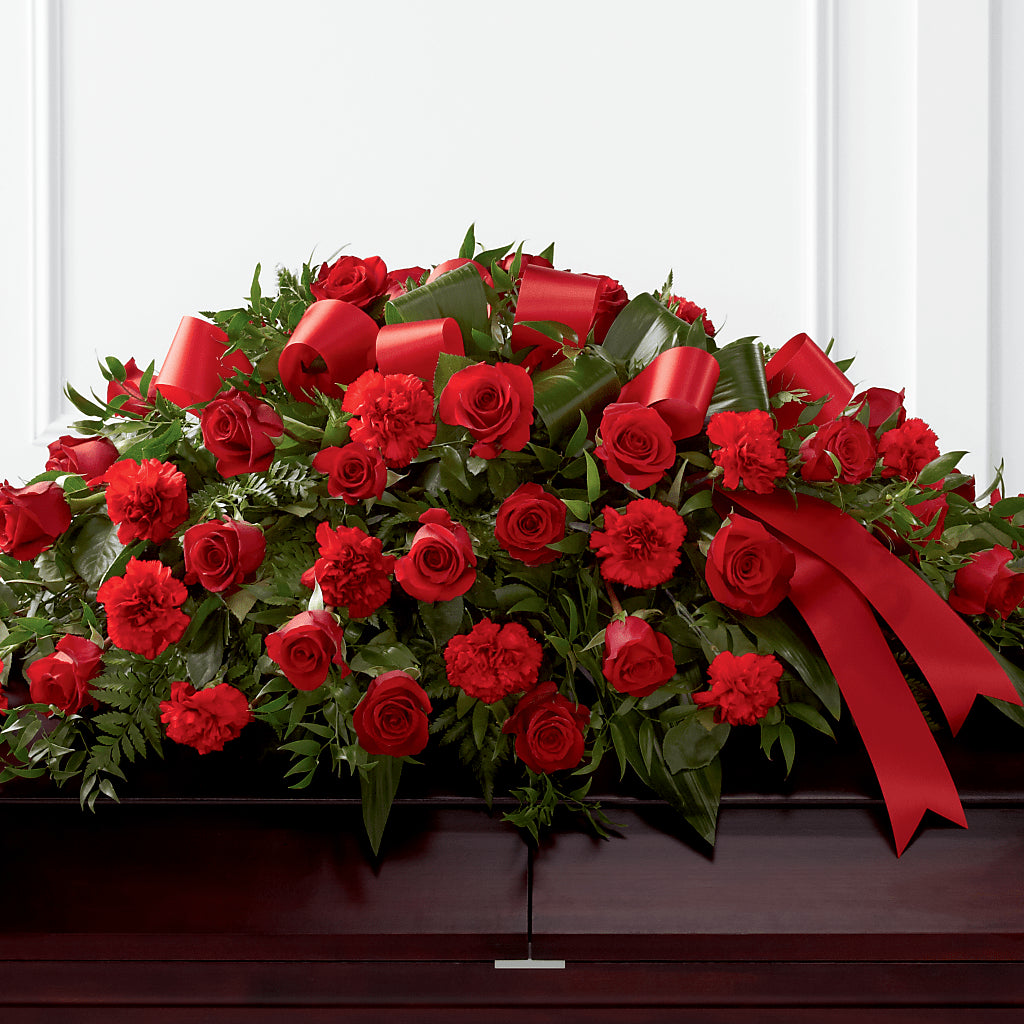 Tribute of Life Casket Spray – Still Blooming, Santa Fe TX