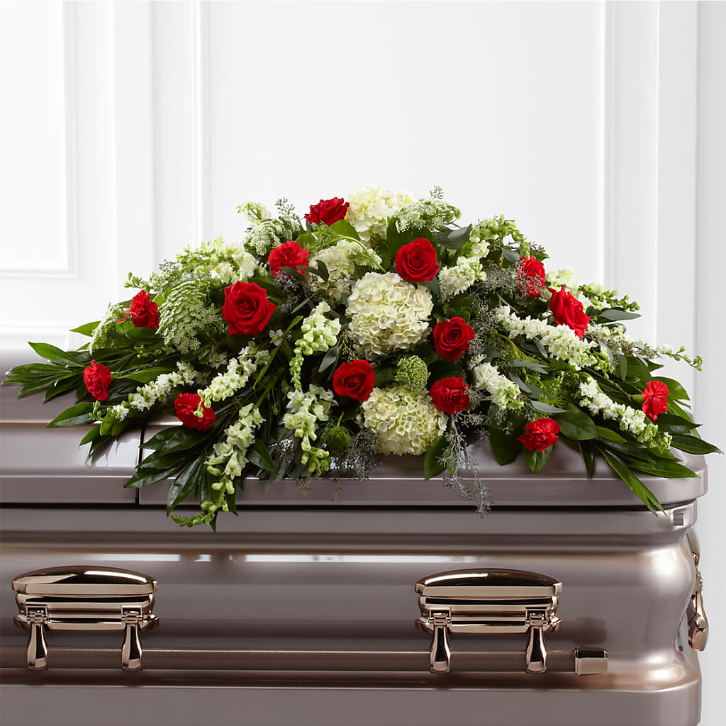 Sincerity Casket Spray – Still Blooming, Santa Fe TX