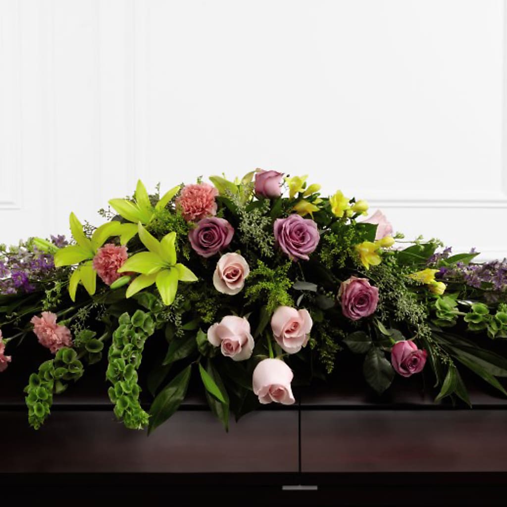 Forever Beloved Casket Spray – Still Blooming, Santa Fe TX