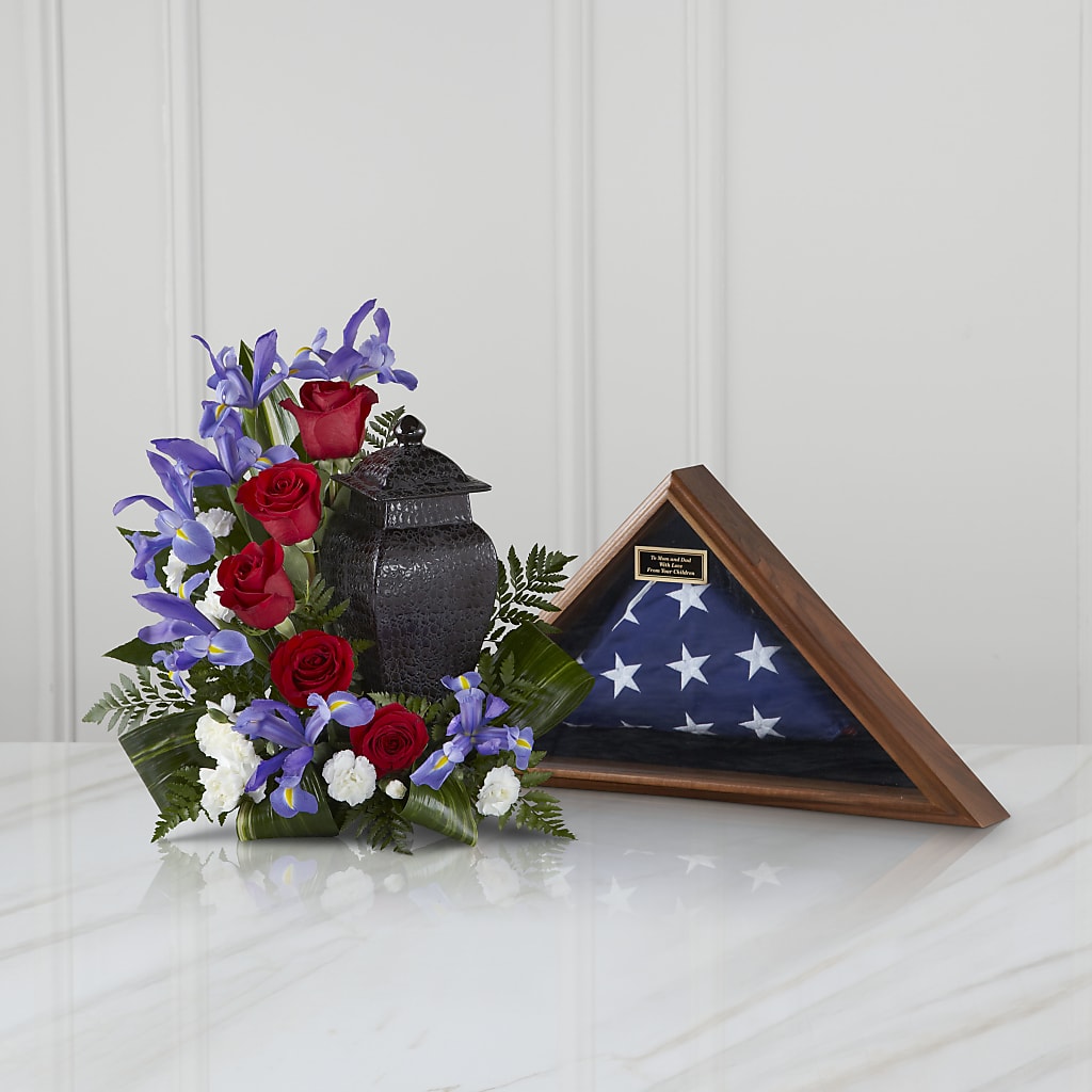 Patriotic Tribute Arrangement – Still Blooming, Santa Fe TX