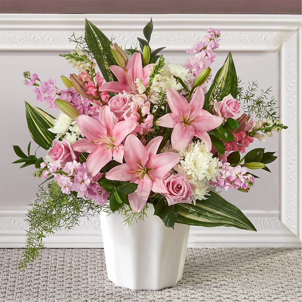 Simply Serene Floor Basket – Still Blooming, Santa Fe TX