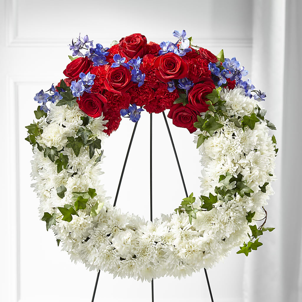 Patriotic Passion Wreath – Still Blooming, Santa Fe TX