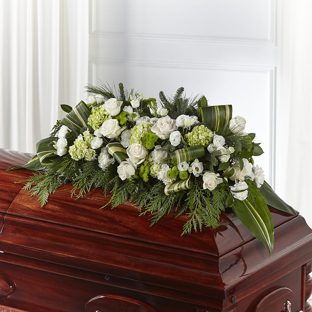 Hopeful Gesture Casket Spray – Still Blooming, Santa Fe TX