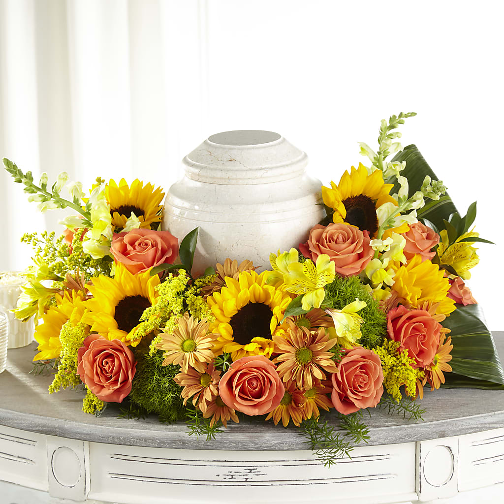 Faithful Sunflower Cremation Adornment – Still Blooming, Santa Fe TX