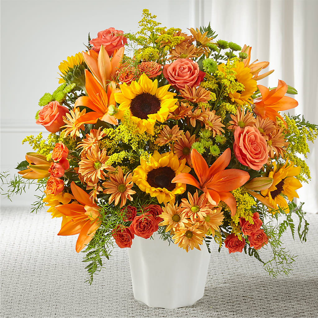 Harvest Thoughts Floor Basket – Still Blooming, Santa Fe TX