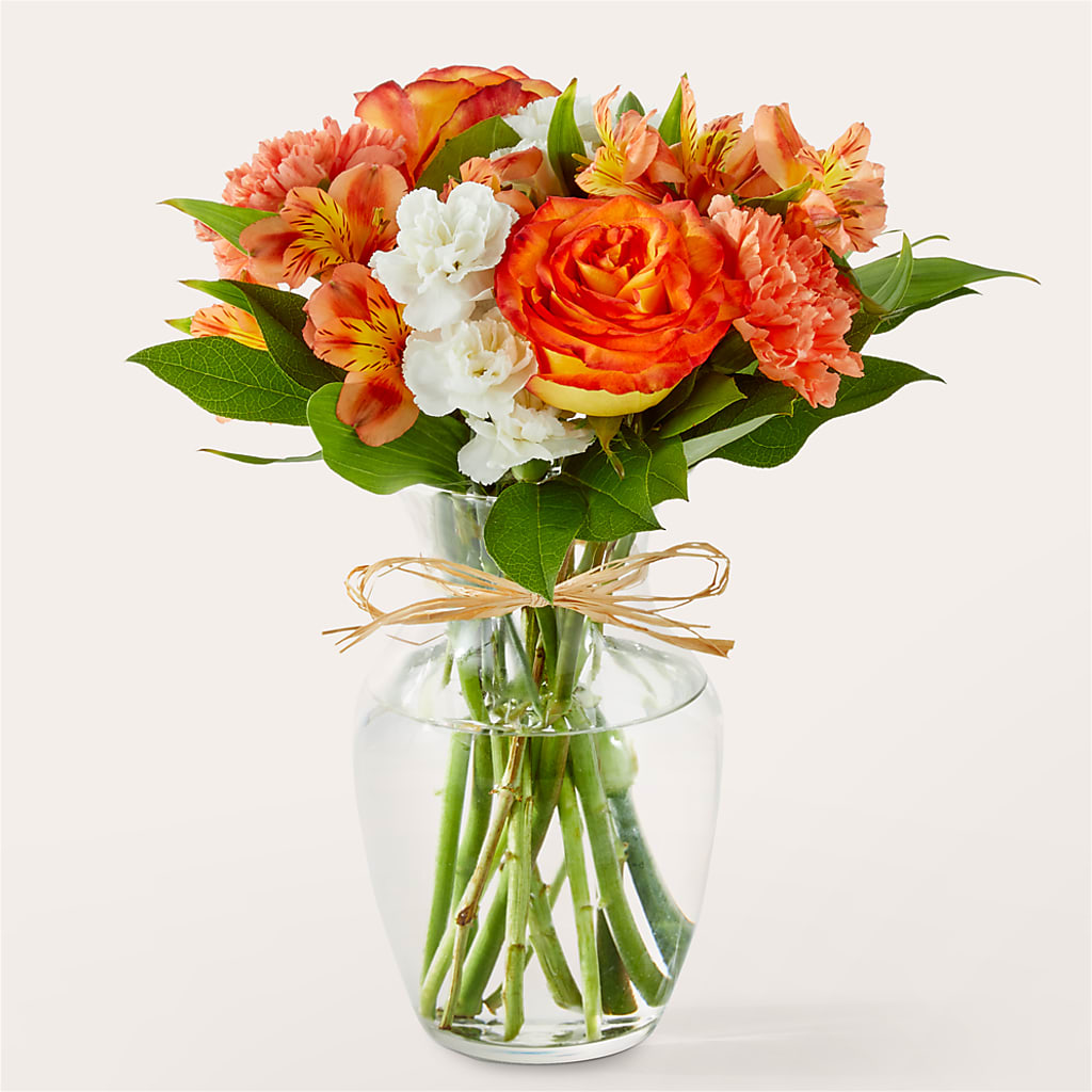 Apricot Glow Bouquet – Still Blooming, Santa Fe TX