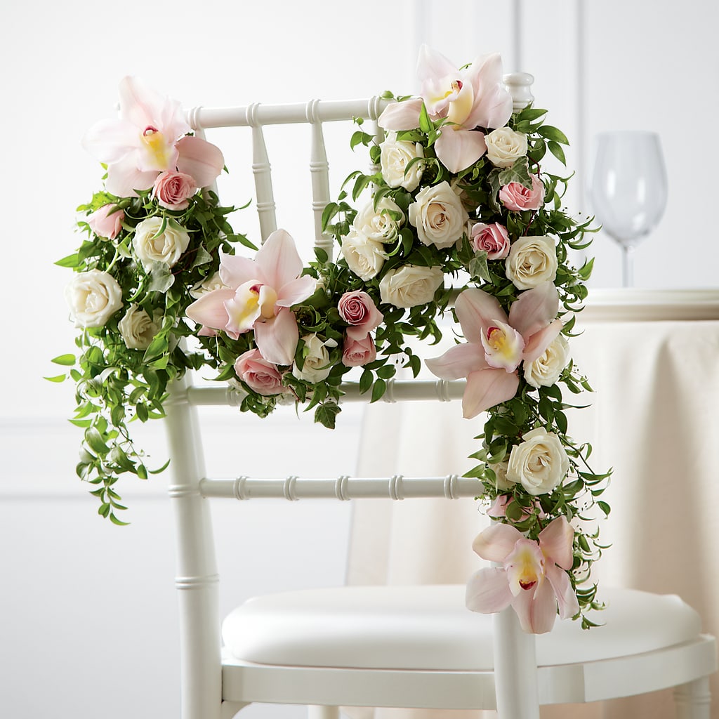 Orchid Rose Chair Décor – Still Blooming, Santa Fe TX