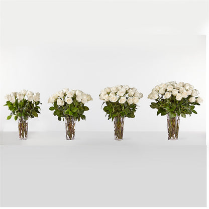 Long Stem White Rose Bouquet –  Still Blooming, Santa Fe TX