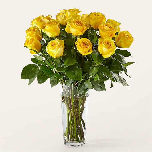 Long Stem Yellow Rose Bouquet –  Still Blooming, Santa Fe TX