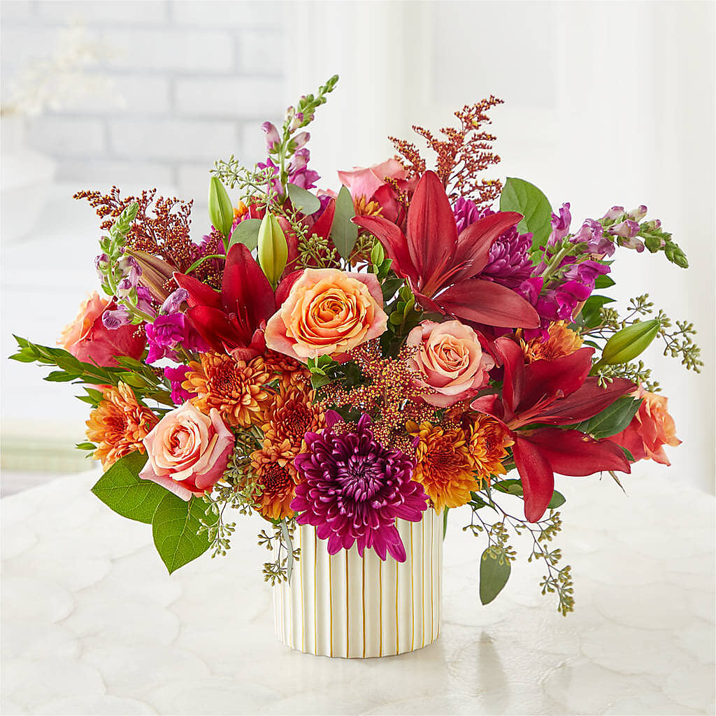 Burgundy Landscape Bouquet –  Still Blooming, Santa Fe TX