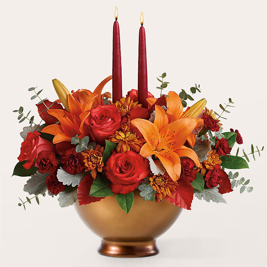 Fruits of Fall Centerpiece –  Still Blooming, Santa Fe TX