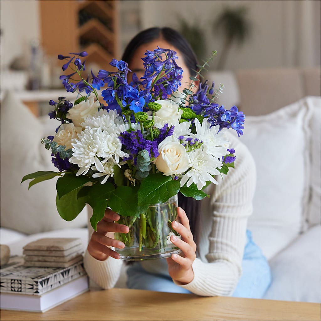 Cerulean Waves Bouquet –  Still Blooming, Santa Fe TX