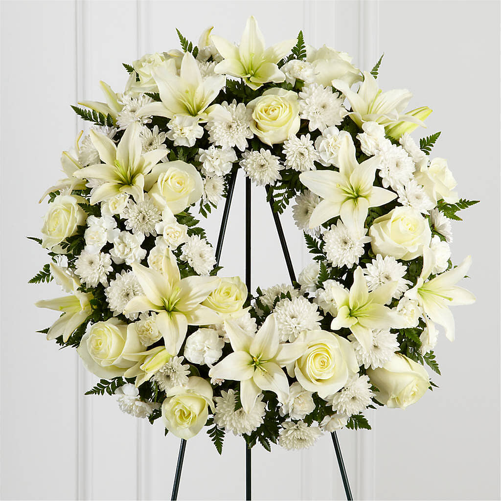 Treasured Tribute Wreath –  Still Blooming, Santa Fe TX