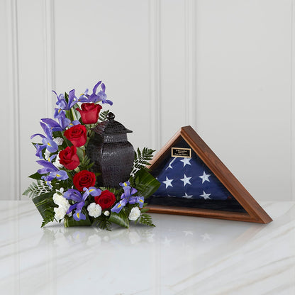 Patriotic Tribute Arrangement –  Still Blooming, Santa Fe TX