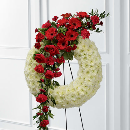 Graceful Tribute Wreath –  Still Blooming, Santa Fe TX