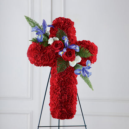 Faithful Hero Floral Cross –  Still Blooming, Santa Fe TX