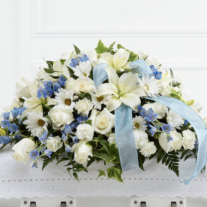 Tender Treasure Casket Spray –  Still Blooming, Santa Fe TX