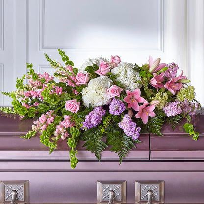 Life's Gratitude Casket Spray –  Still Blooming, Santa Fe TX