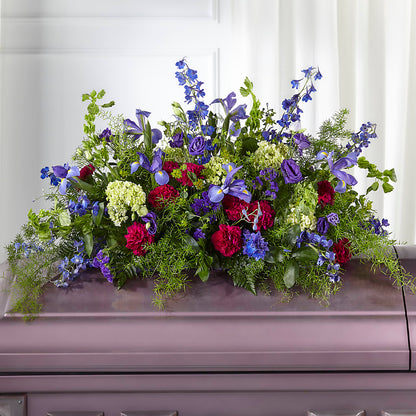 Always Treasured Casket Spray –  Still Blooming, Santa Fe TX