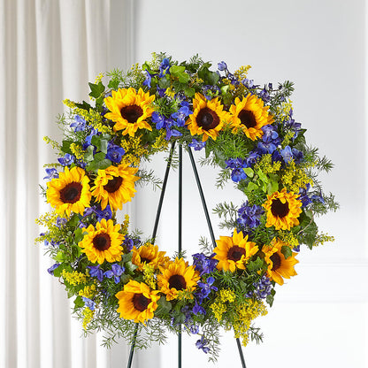 Bright Rays Wreath –  Still Blooming, Santa Fe TX