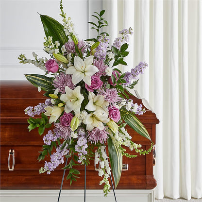 Grateful Hearts Standing Spray –  Still Blooming, Santa Fe TX
