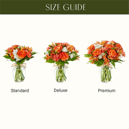 Apricot Glow Bouquet –  Still Blooming, Santa Fe TX