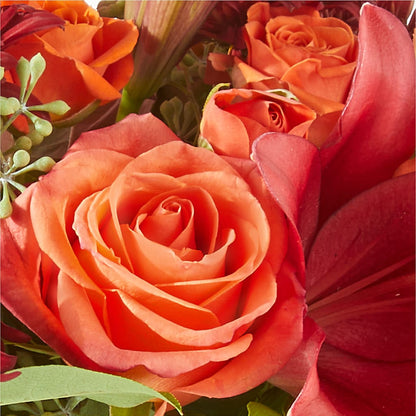 Crimson Leaves Bouquet –  Still Blooming, Santa Fe TX