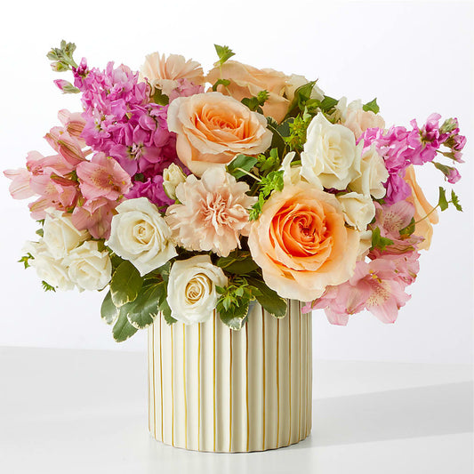 Paradise Bouquet with Ivory Vase –  Still Blooming, Santa Fe TX