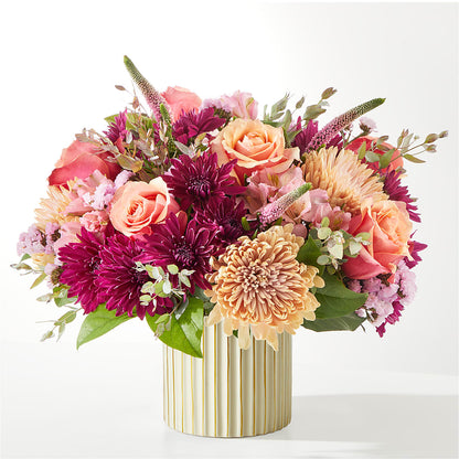 Berry Cobbler Bouquet with Ivory Vase –  Still Blooming, Santa Fe TX