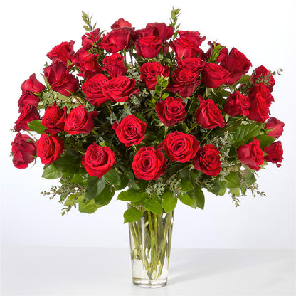Forever Yours Fifty Stem Red Rose Bouquet –  Still Blooming, Santa Fe TX